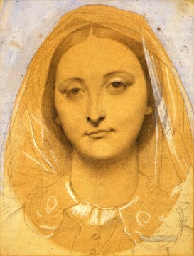  classic Canvas - Mademoiselle Mary de Borderieux Neoclassical Jean Auguste Dominique Ingres